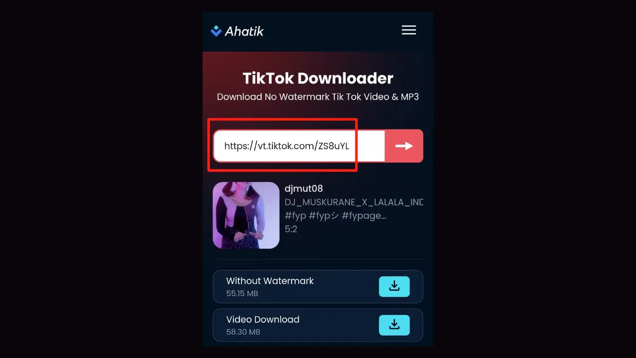 Bagaimana Cara Download Video TikTok menggunakan Ahatik